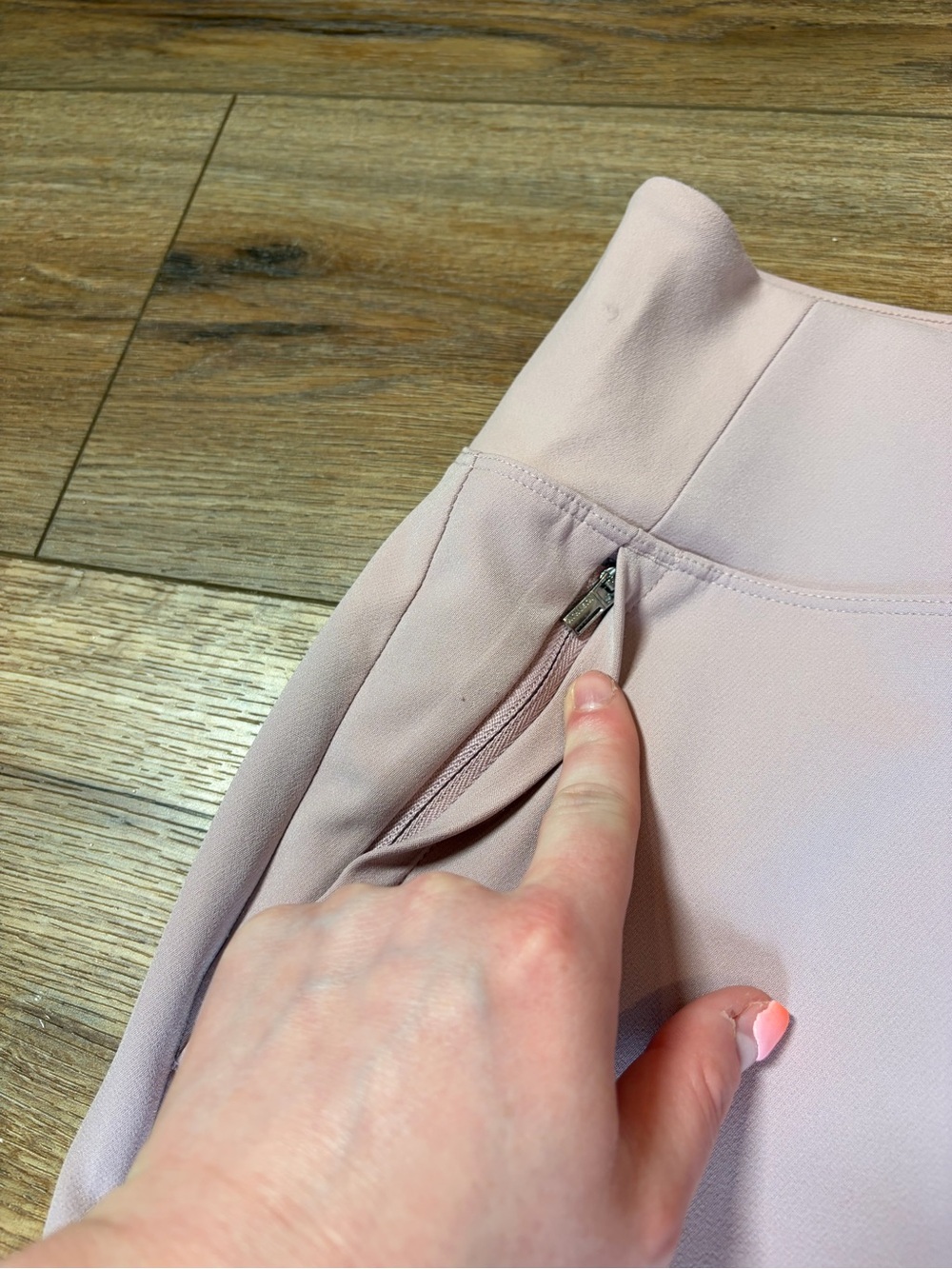 Athleta Endless High Rise structured athletic athleisure Balletcore blush Pants - Picture 9 of 12
